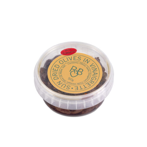 Sun-dried Olives in Vinaigrette 50g Tub